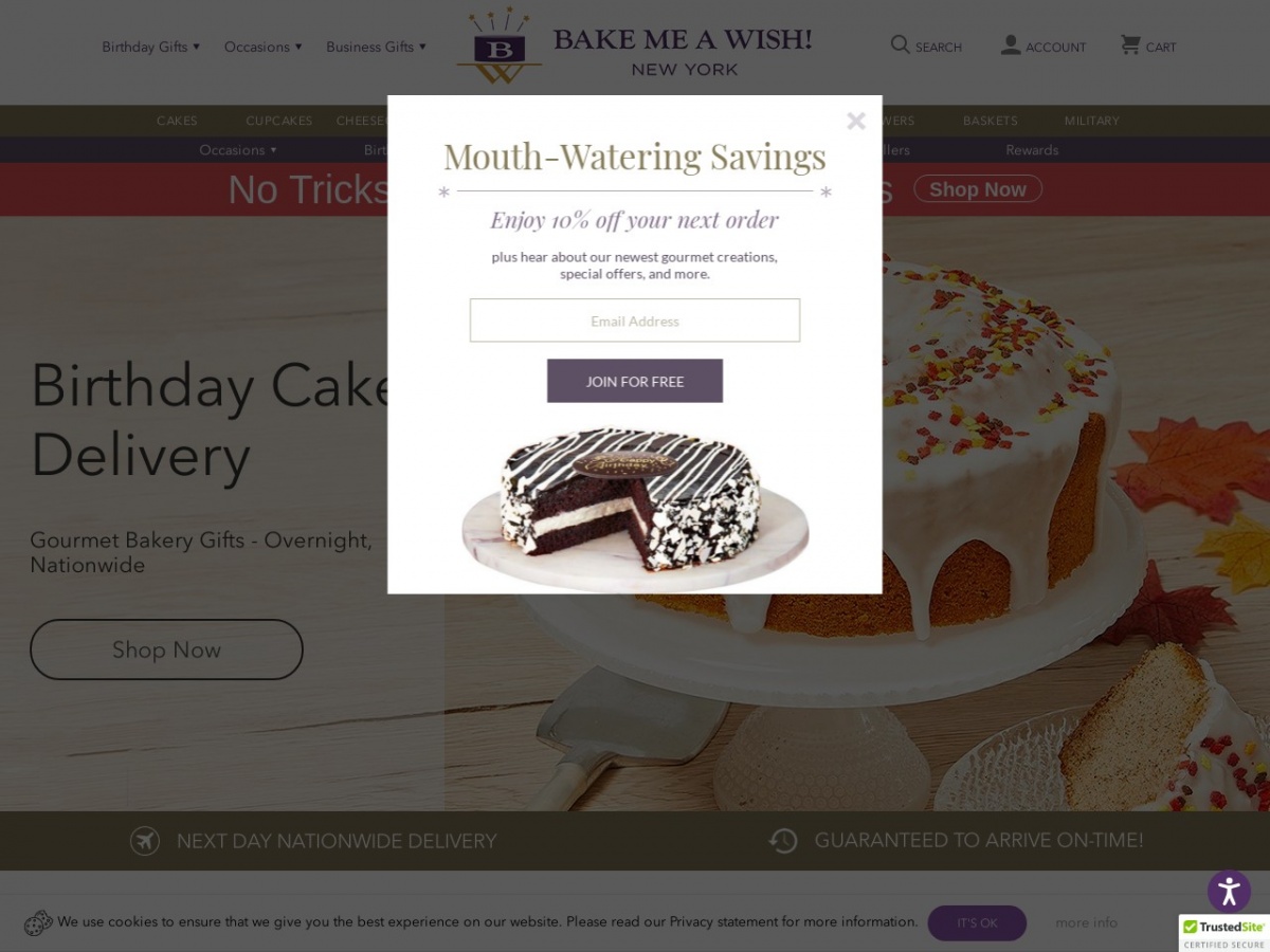 Bake Me A Wish coupon codes