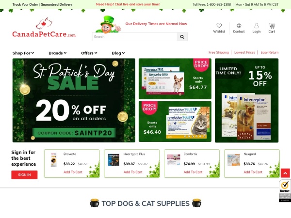 Canada Pet Care coupon codes