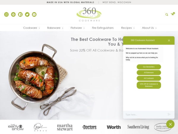 360 Cookware coupon codes
