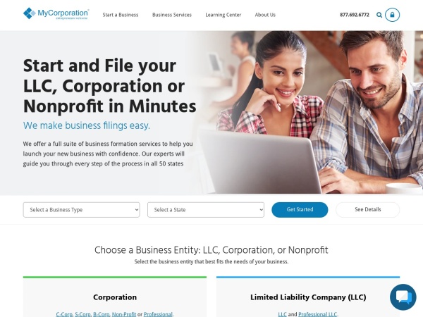 MyCorporation coupon codes